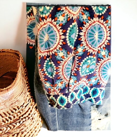 Bohemian Hippie longsleeve flowy blouse size medium - Picture 5 of 11